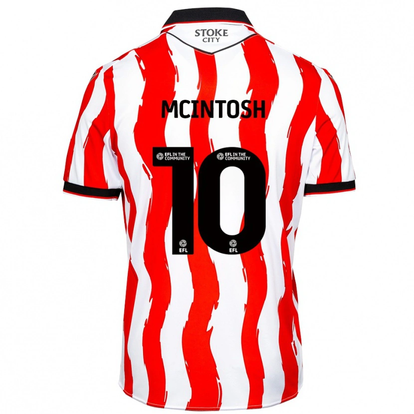 Danxen Kinderen Ruben Mcintosh #10 Wit Rood Thuisshirt Thuistenue 2025/26 T-Shirt