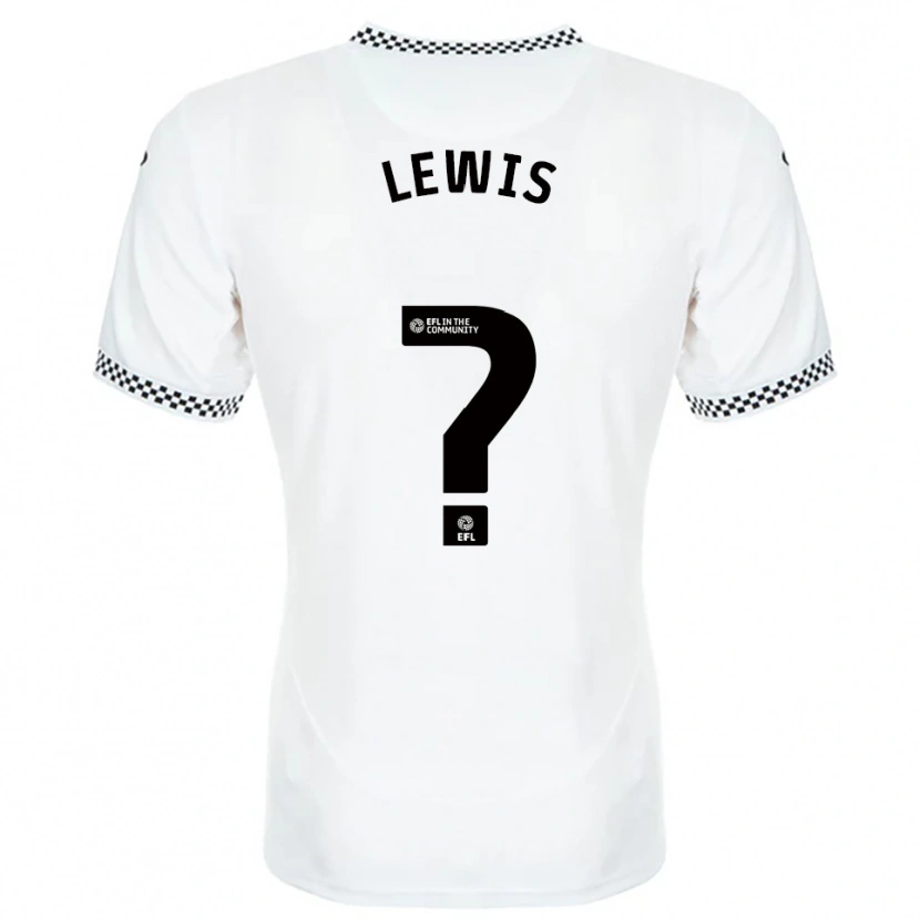 Danxen Kinderen Bobby Lewis #0 Wit Oranje Thuisshirt Thuistenue 2025/26 T-Shirt