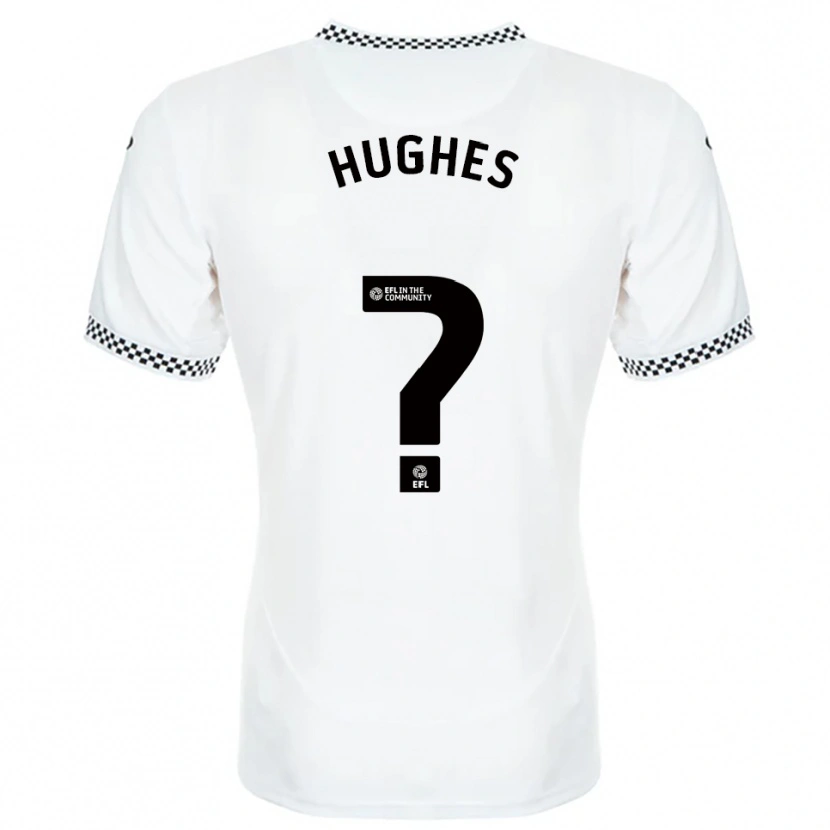 Danxen Kinderen Alffi Hughes #0 Wit Oranje Thuisshirt Thuistenue 2025/26 T-Shirt