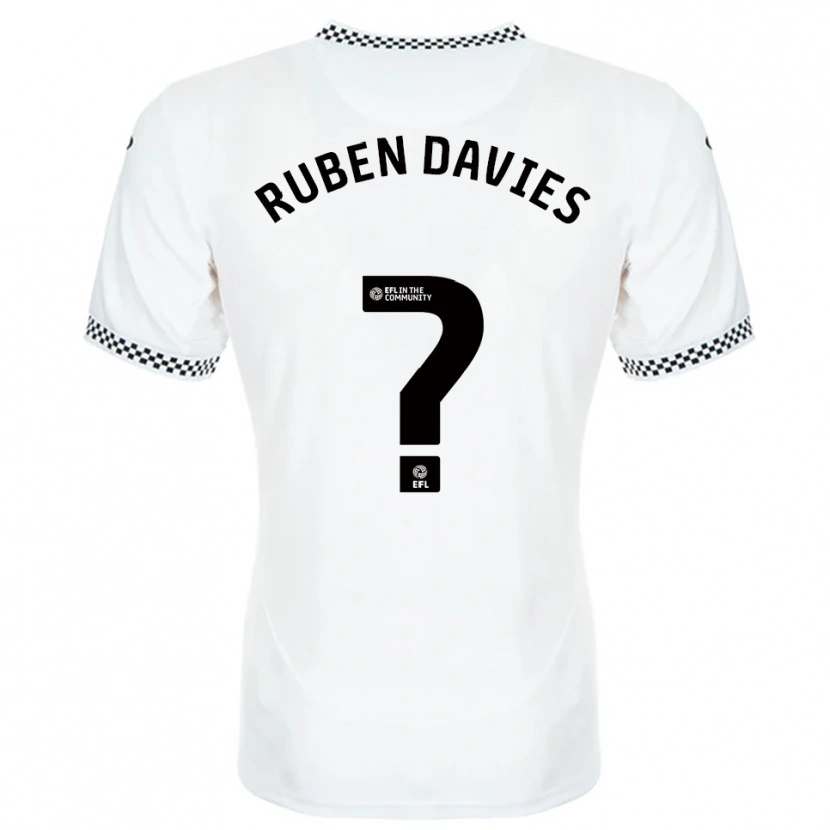 Danxen Kinderen Ruben Davies #0 Wit Oranje Thuisshirt Thuistenue 2025/26 T-Shirt