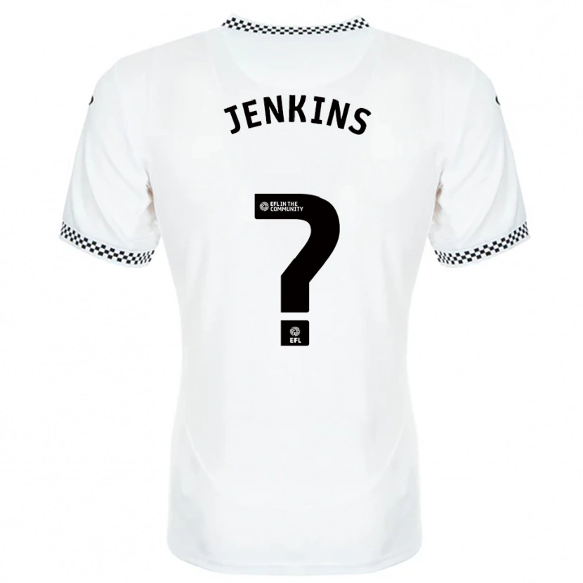 Danxen Kinderen Kian Jenkins #0 Wit Oranje Thuisshirt Thuistenue 2025/26 T-Shirt