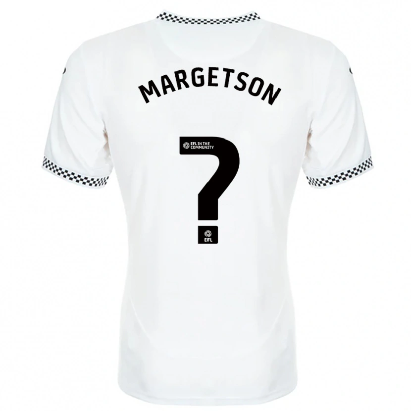 Danxen Kinderen Kit Margetson #0 Wit Oranje Thuisshirt Thuistenue 2025/26 T-Shirt