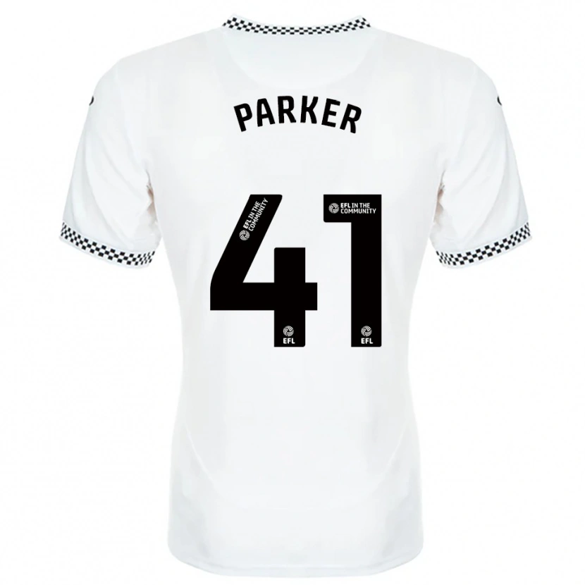Danxen Kinderen Sam Parker #41 Wit Oranje Thuisshirt Thuistenue 2025/26 T-Shirt