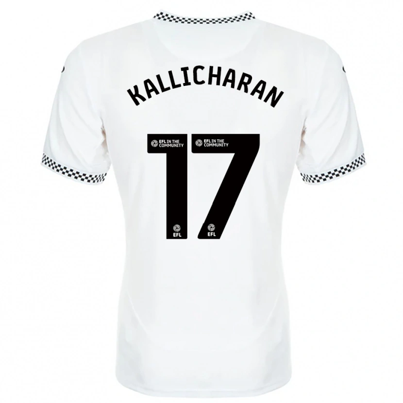 Danxen Kinderen Josiah Kallicharan #17 Wit Oranje Thuisshirt Thuistenue 2025/26 T-Shirt