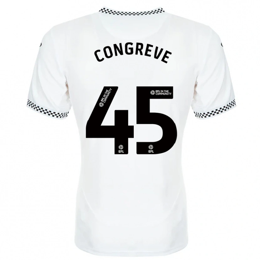 Danxen Kinderen Cameron Congreve #45 Wit Oranje Thuisshirt Thuistenue 2025/26 T-Shirt