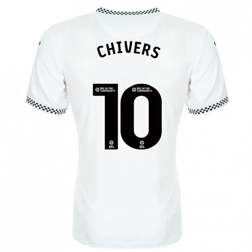 Danxen Kinderen Chloe Chivers #10 Wit Oranje Thuisshirt Thuistenue 2025/26 T-Shirt