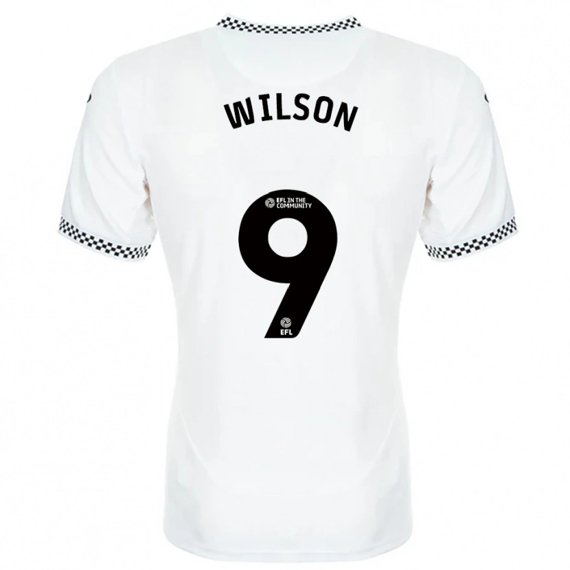 Danxen Kinderen Kyrell Wilson #9 Wit Oranje Thuisshirt Thuistenue 2025/26 T-Shirt
