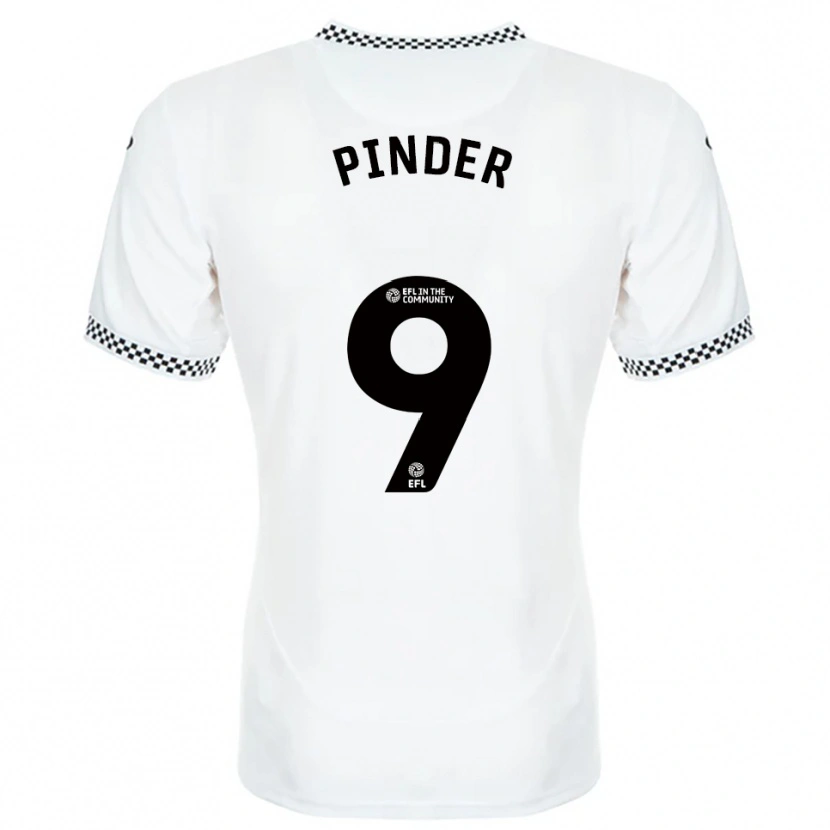 Danxen Kinderen Robyn Pinder #9 Wit Oranje Thuisshirt Thuistenue 2025/26 T-Shirt