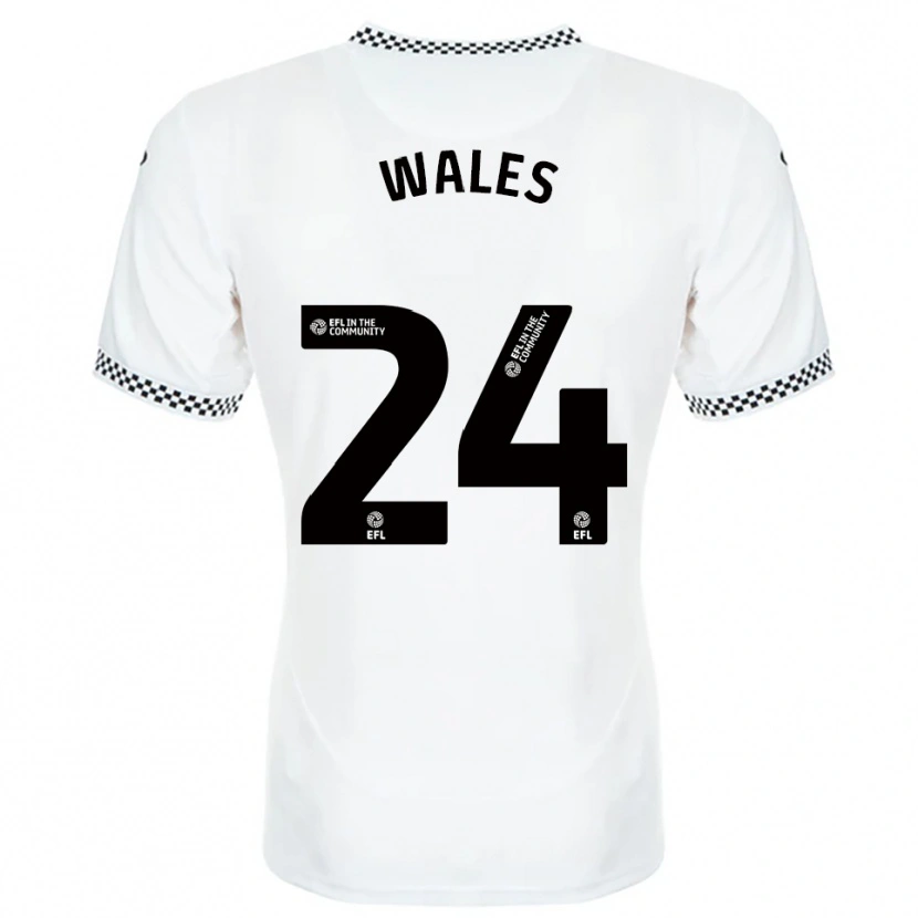 Danxen Kinderen Bobby Wales #24 Wit Oranje Thuisshirt Thuistenue 2025/26 T-Shirt