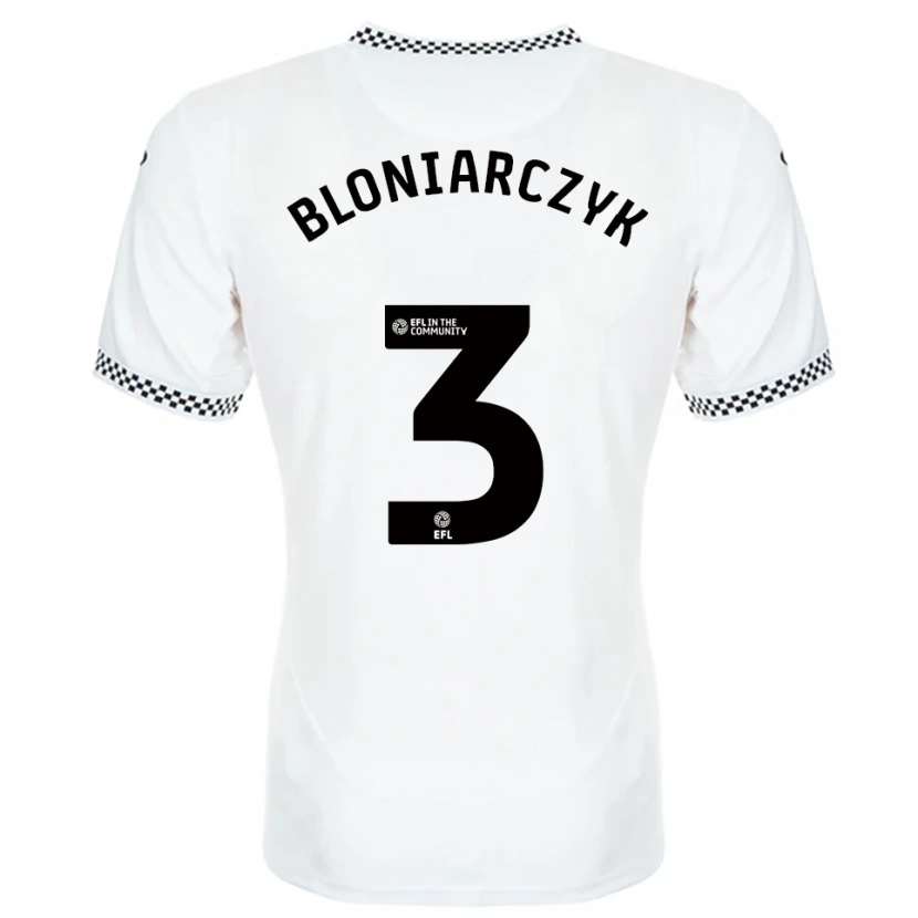 Danxen Kinderen Kaven Bloniarczyk #3 Wit Oranje Thuisshirt Thuistenue 2025/26 T-Shirt