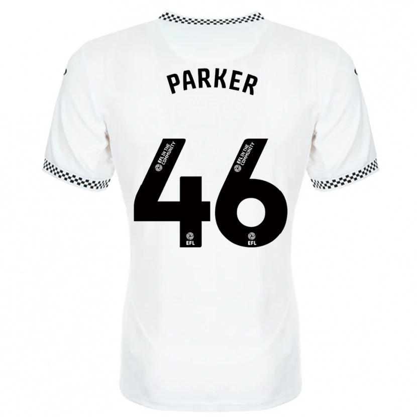 Danxen Kinderen Arthur Parker #46 Wit Oranje Thuisshirt Thuistenue 2025/26 T-Shirt