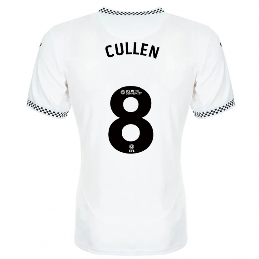 Danxen Kinderen Rachel Cullen #8 Wit Oranje Thuisshirt Thuistenue 2025/26 T-Shirt