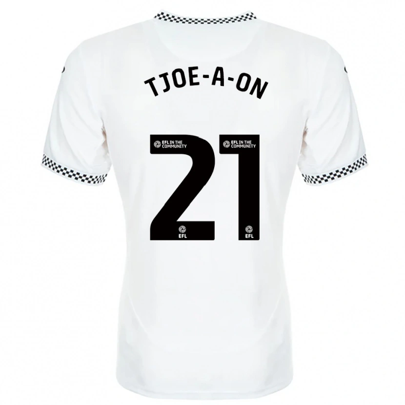 Danxen Kinderen Nathan Tjoe-A-On #21 Wit Oranje Thuisshirt Thuistenue 2025/26 T-Shirt