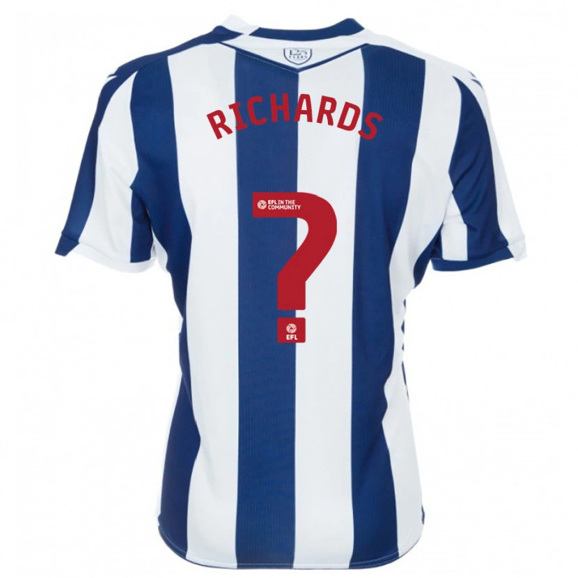 Danxen Kinderen Matt Richards #0 Marine Wit Thuisshirt Thuistenue 2025/26 T-Shirt