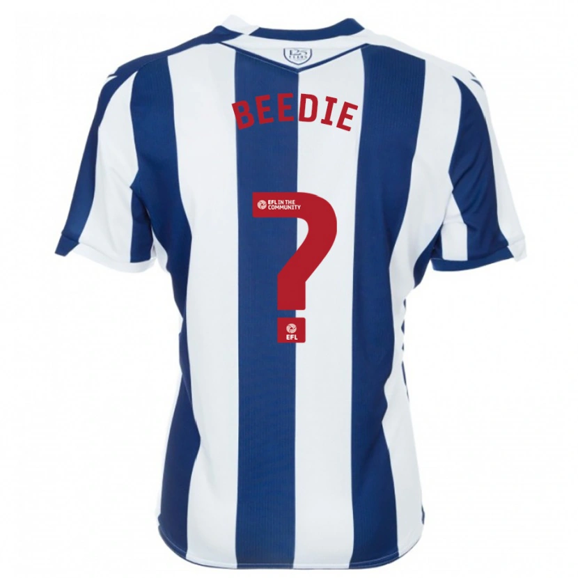 Danxen Kinderen Sam Beedie #0 Marine Wit Thuisshirt Thuistenue 2025/26 T-Shirt