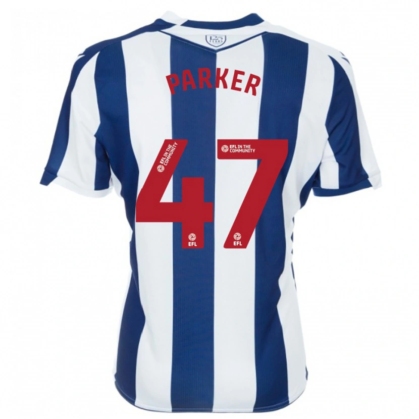 Danxen Kinderen Michael Parker #47 Marine Wit Thuisshirt Thuistenue 2025/26 T-Shirt
