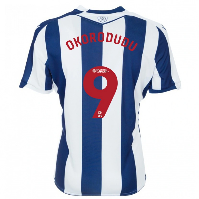 Danxen Kinderen Adam Okorodudu #9 Marine Wit Thuisshirt Thuistenue 2025/26 T-Shirt