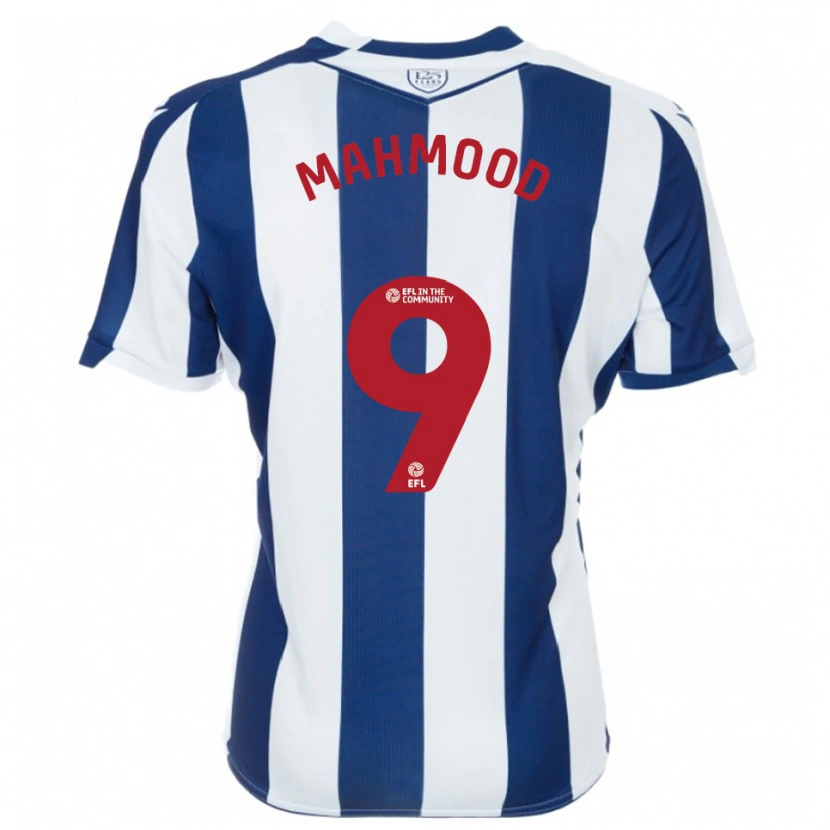Danxen Kinderen Mariam Mahmood #9 Marine Wit Thuisshirt Thuistenue 2025/26 T-Shirt