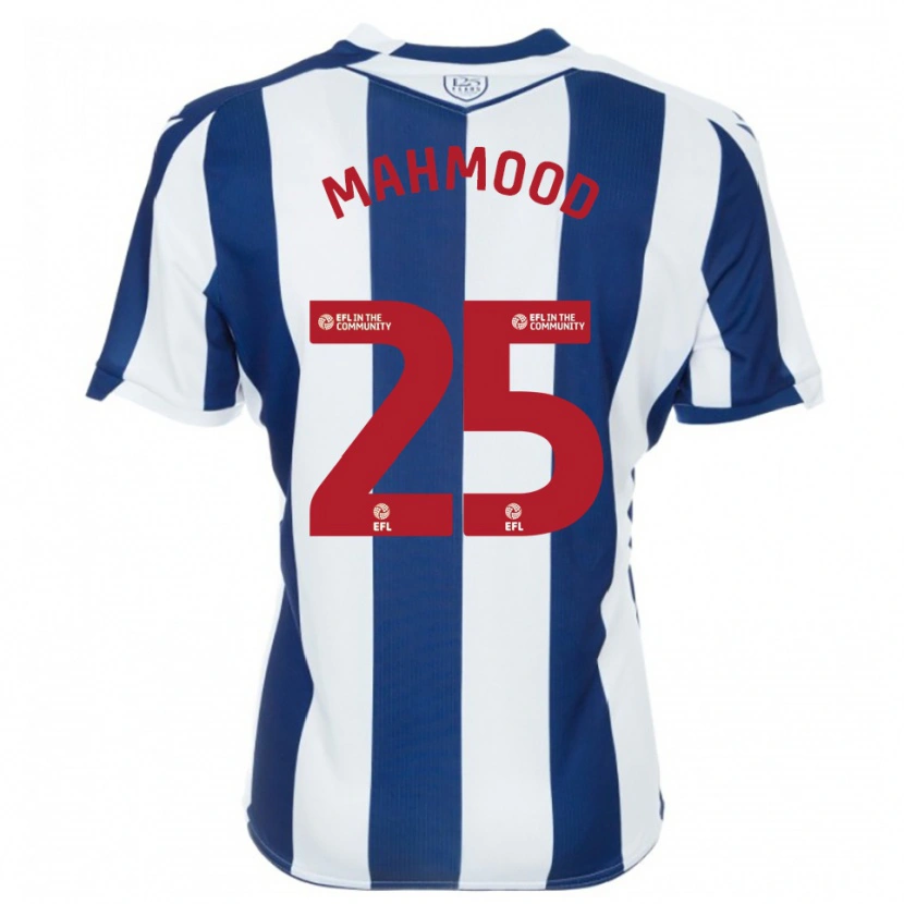 Danxen Kinderen Mahmood #25 Marine Wit Thuisshirt Thuistenue 2025/26 T-Shirt
