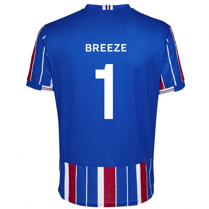 Danxen Kinderen Gabriel Breeze #1 Blauw Rood Wit Thuisshirt Thuistenue 2025/26 T-Shirt