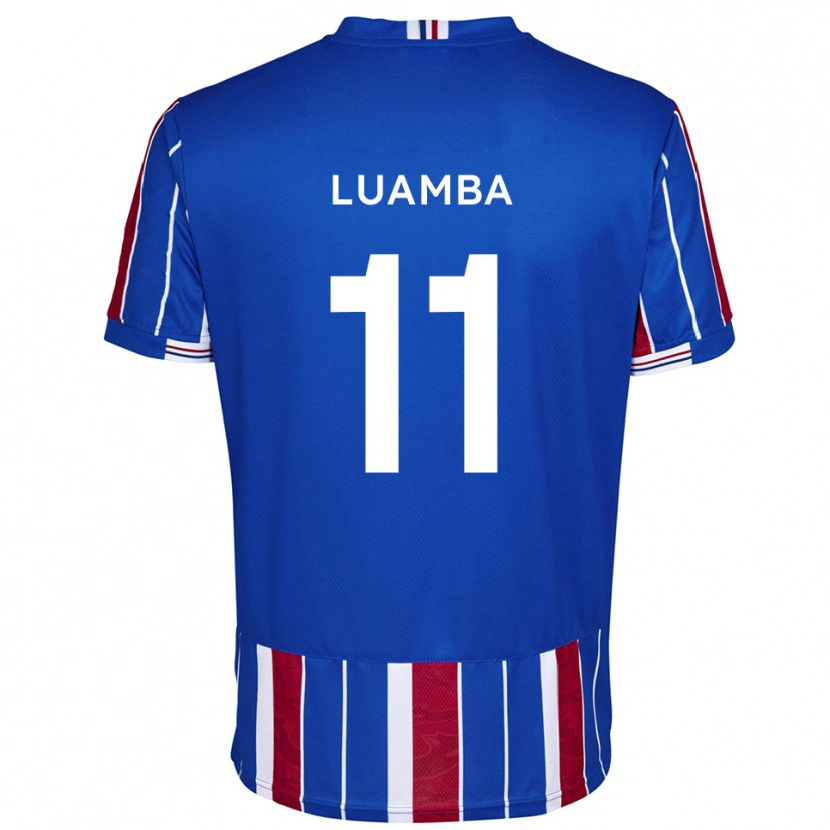 Danxen Kinderen Junior Luamba #11 Blauw Rood Wit Thuisshirt Thuistenue 2025/26 T-Shirt