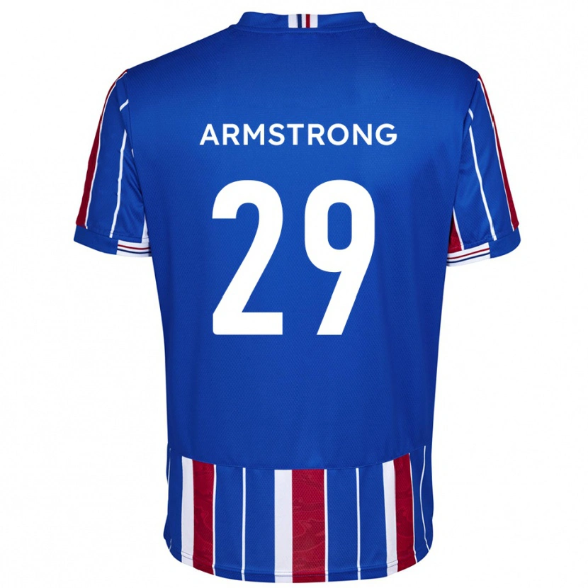 Danxen Kinderen Luke Armstrong #29 Blauw Rood Wit Thuisshirt Thuistenue 2025/26 T-Shirt