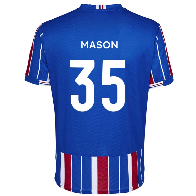 Danxen Kinderen Seb Mason #35 Blauw Rood Wit Thuisshirt Thuistenue 2025/26 T-Shirt