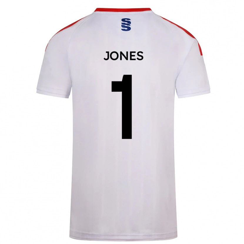 Danxen Kinderen Zac Jones #1 Wit Marine Thuisshirt Thuistenue 2025/26 T-Shirt