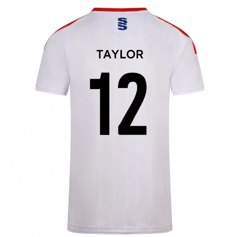 Danxen Kinderen Max Taylor #12 Wit Marine Thuisshirt Thuistenue 2025/26 T-Shirt
