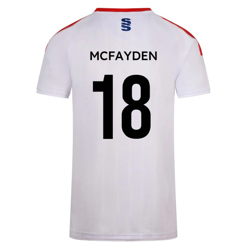 Danxen Kinderen Lincoln Mcfayden #18 Wit Marine Thuisshirt Thuistenue 2025/26 T-Shirt