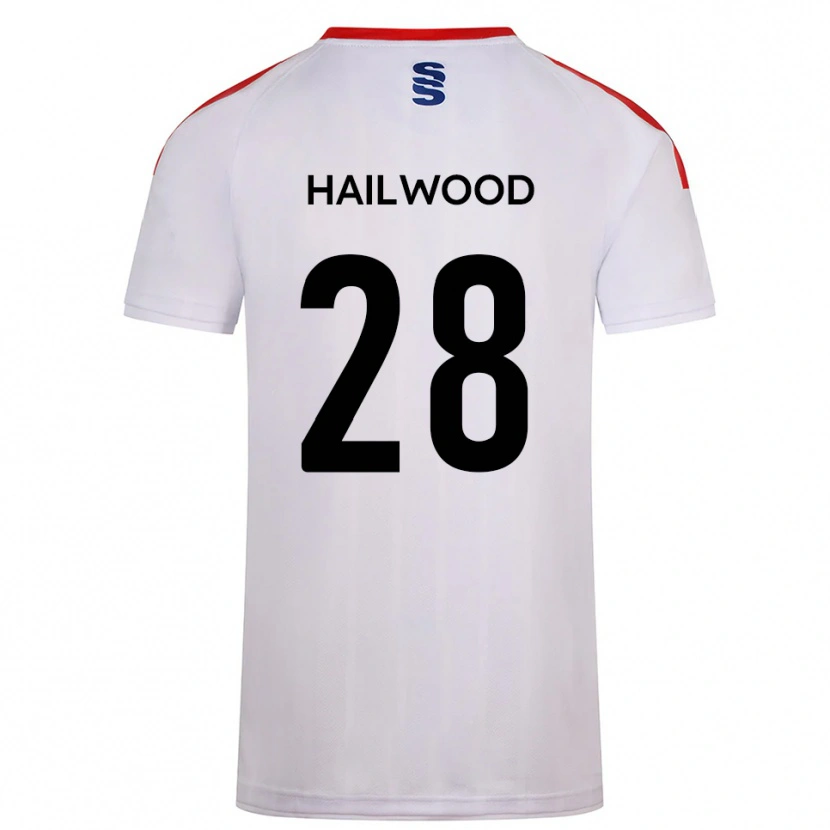 Danxen Kinderen Jesse Hailwood #28 Wit Marine Thuisshirt Thuistenue 2025/26 T-Shirt