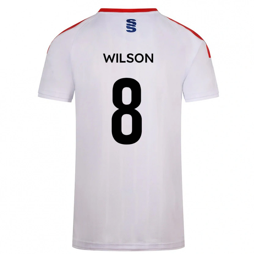 Danxen Kinderen George Wilson #8 Wit Marine Thuisshirt Thuistenue 2025/26 T-Shirt