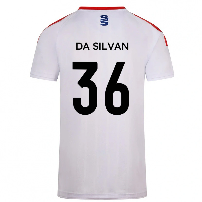 Danxen Kinderen Elisaro Da Silvan #36 Wit Marine Thuisshirt Thuistenue 2025/26 T-Shirt