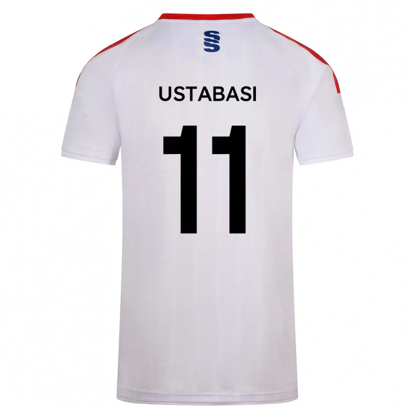 Danxen Kinderen Jonathan Ustabasi #11 Wit Marine Thuisshirt Thuistenue 2025/26 T-Shirt