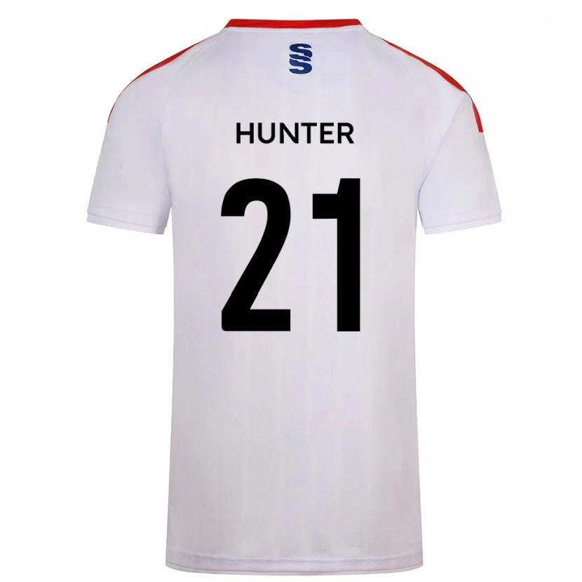 Danxen Kinderen Megan Hunter #21 Wit Marine Thuisshirt Thuistenue 2025/26 T-Shirt