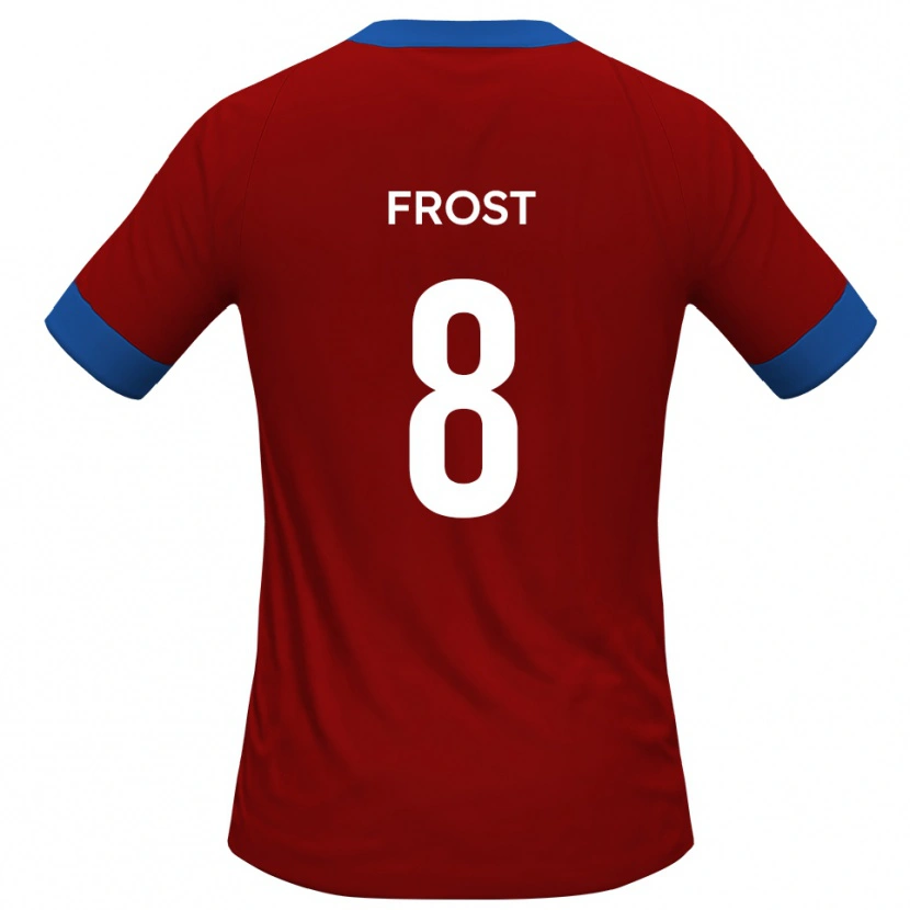 Danxen Kinderen Tyler Frost #8 Rood Blauw Thuisshirt Thuistenue 2025/26 T-Shirt
