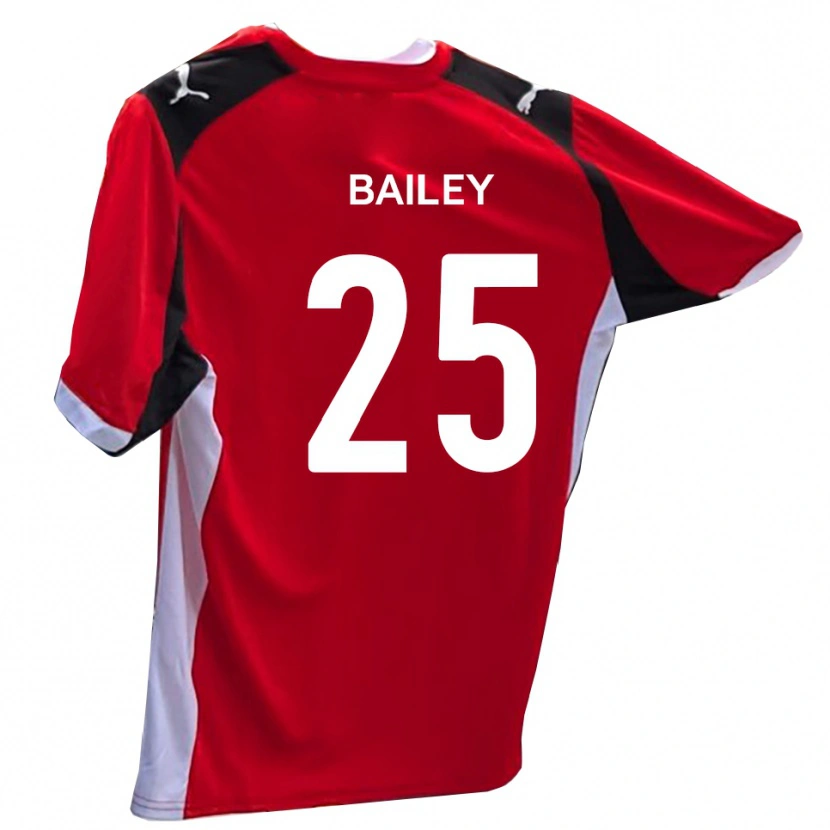 Danxen Kinderen Joel Bailey #25 Rood Wit Thuisshirt Thuistenue 2025/26 T-Shirt