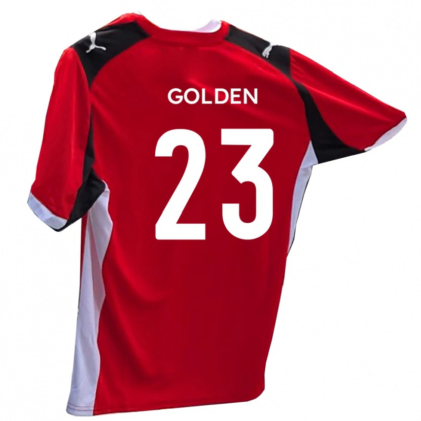 Danxen Kinderen Tylor Golden #23 Rood Wit Thuisshirt Thuistenue 2025/26 T-Shirt
