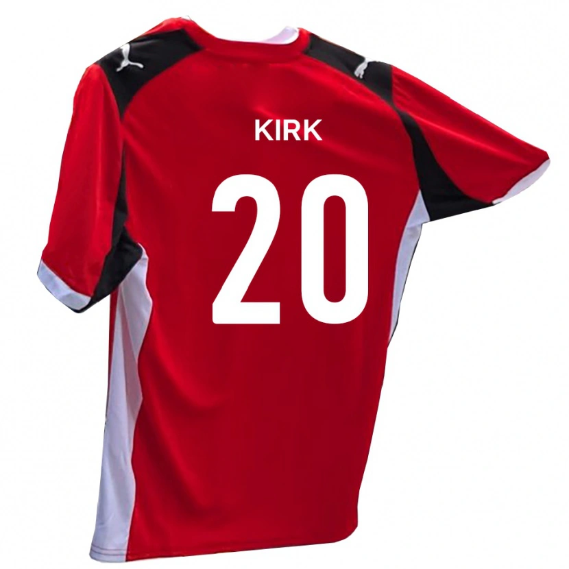 Danxen Kinderen Charlie Kirk #20 Rood Wit Thuisshirt Thuistenue 2025/26 T-Shirt