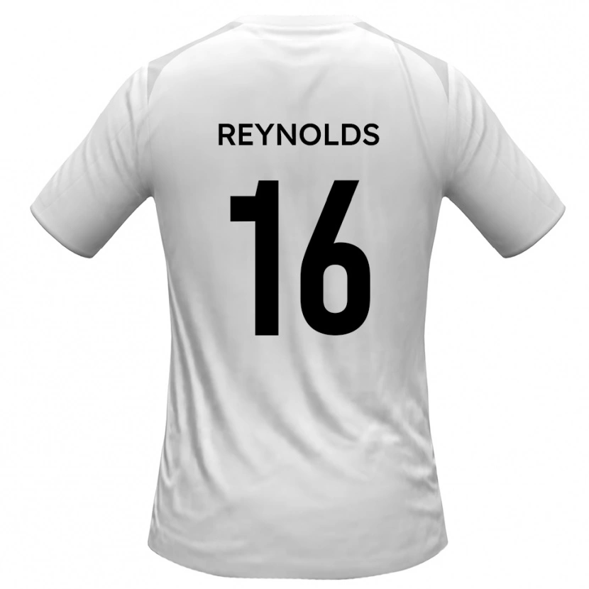 Danxen Kinderen Callum Reynolds #16 Wit Grijs Thuisshirt Thuistenue 2025/26 T-Shirt