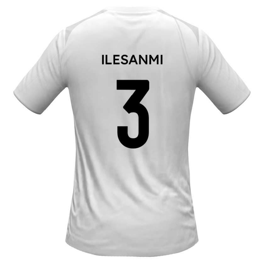 Danxen Kinderen Femi Ilesanmi #3 Wit Grijs Thuisshirt Thuistenue 2025/26 T-Shirt