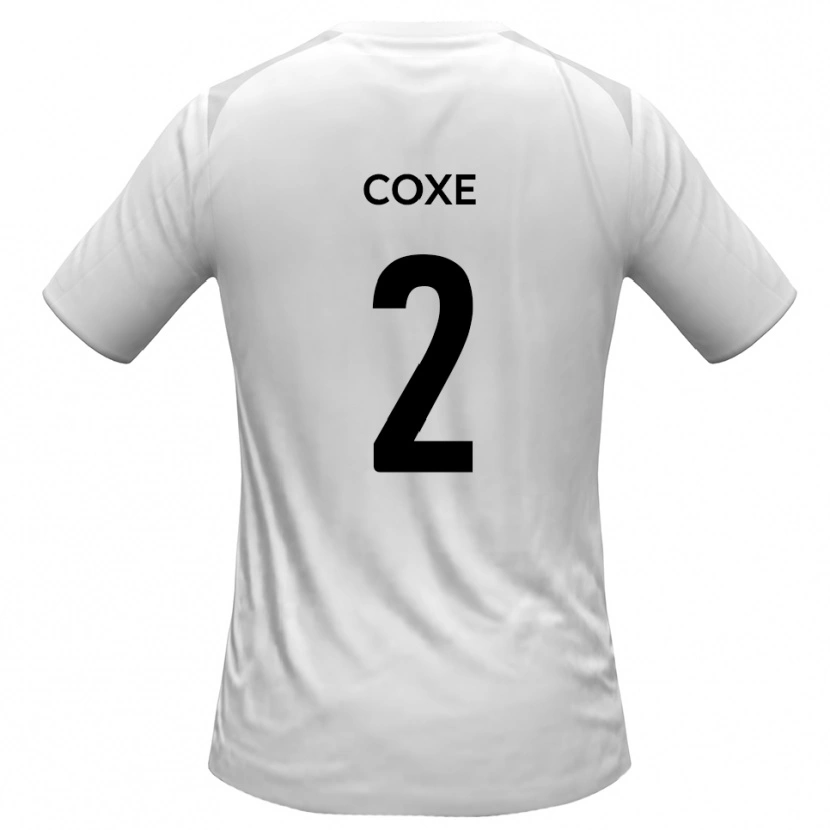 Danxen Kinderen Cameron Coxe #2 Wit Grijs Thuisshirt Thuistenue 2025/26 T-Shirt