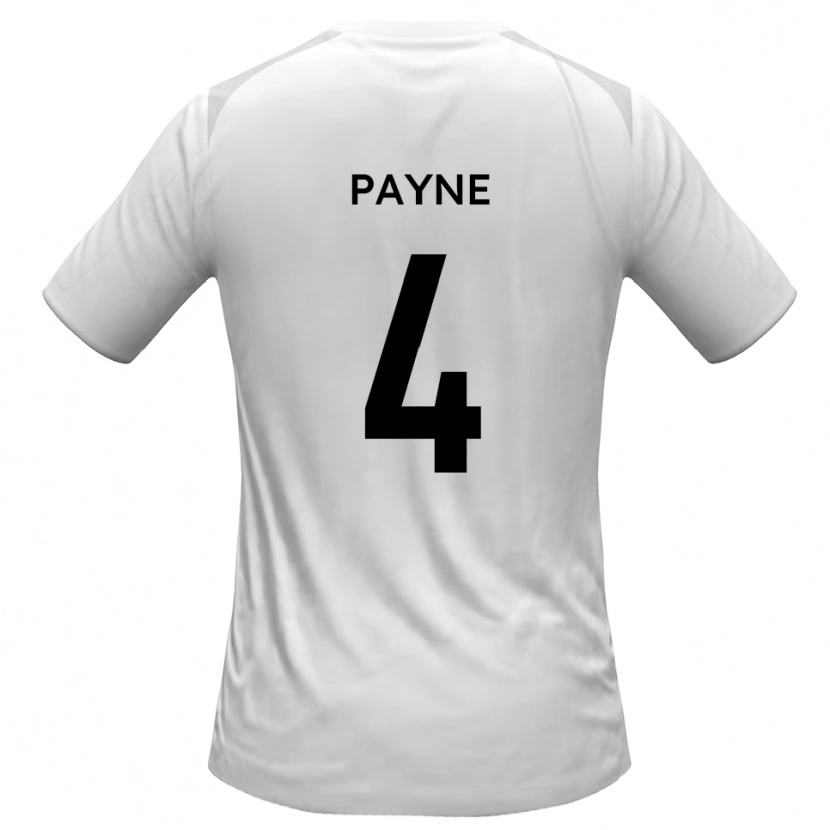 Danxen Kinderen Jack Payne #4 Wit Grijs Thuisshirt Thuistenue 2025/26 T-Shirt