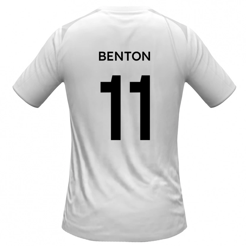 Danxen Kinderen Jon Benton #11 Wit Grijs Thuisshirt Thuistenue 2025/26 T-Shirt