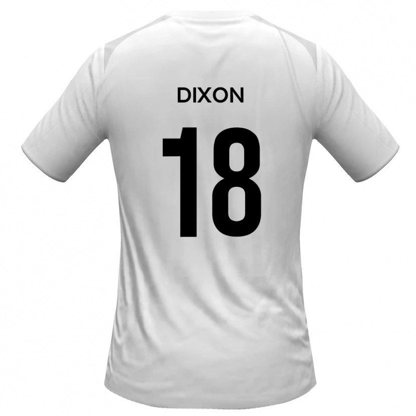 Danxen Kinderen Junior Dixon #18 Wit Grijs Thuisshirt Thuistenue 2025/26 T-Shirt