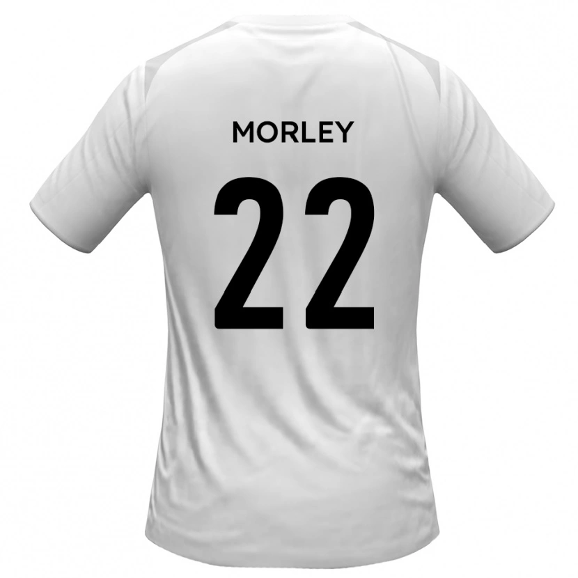 Danxen Kinderen Adam Morley #22 Wit Grijs Thuisshirt Thuistenue 2025/26 T-Shirt