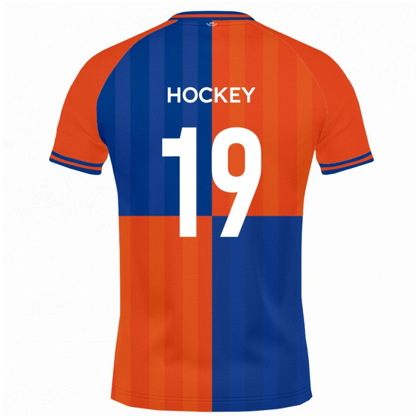 Danxen Kinderen Freddie Hockey #19 Oranje Koningsblauw Thuisshirt Thuistenue 2025/26 T-Shirt