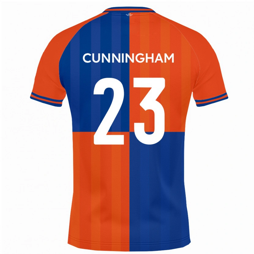 Danxen Kinderen Elliott Cunningham #23 Oranje Koningsblauw Thuisshirt Thuistenue 2025/26 T-Shirt