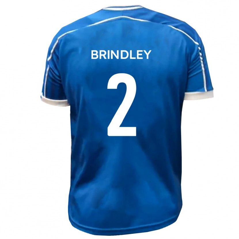 Danxen Kinderen Richard Brindley #2 Blauw Wit Thuisshirt Thuistenue 2025/26 T-Shirt