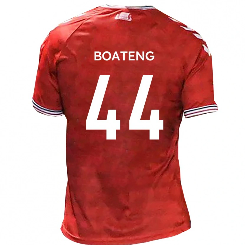Danxen Kinderen Hiram Boateng #44 Rood Wit Thuisshirt Thuistenue 2025/26 T-Shirt